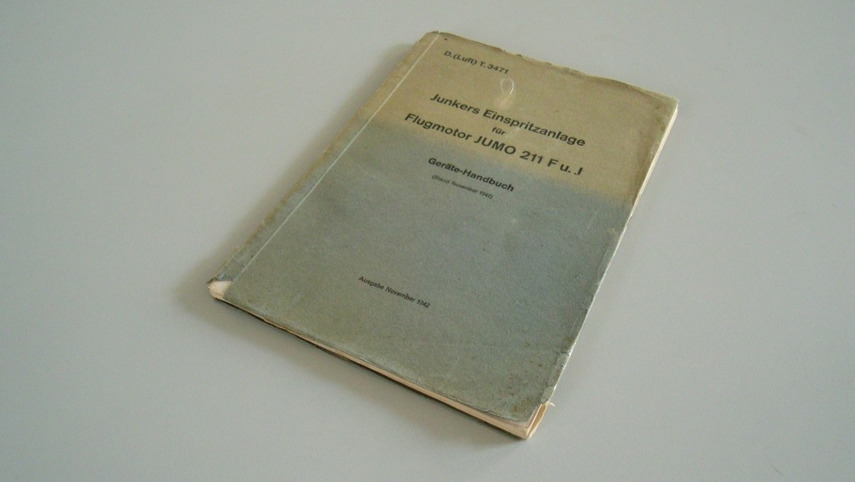 Geräte - Handbuch Junkers Einspritzanlage 3. Exemplar (Heimatmuseum Alten CC BY-NC-SA)