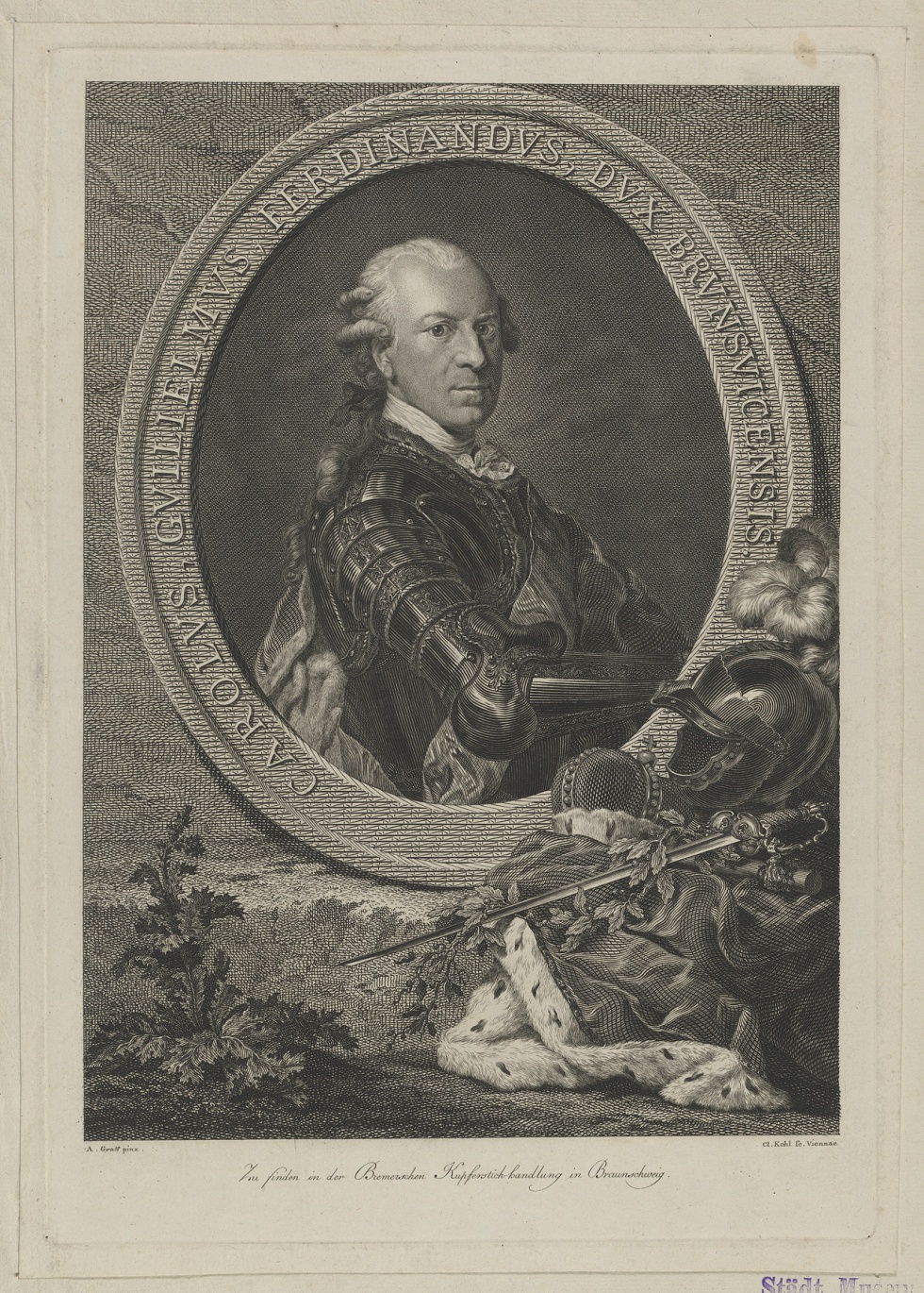 Bildnis des Karl Wilhelm Ferdinand, Herzog von Braunschweig-Lüneburg- (Gleimhaus Halberstadt CC BY-NC-SA)