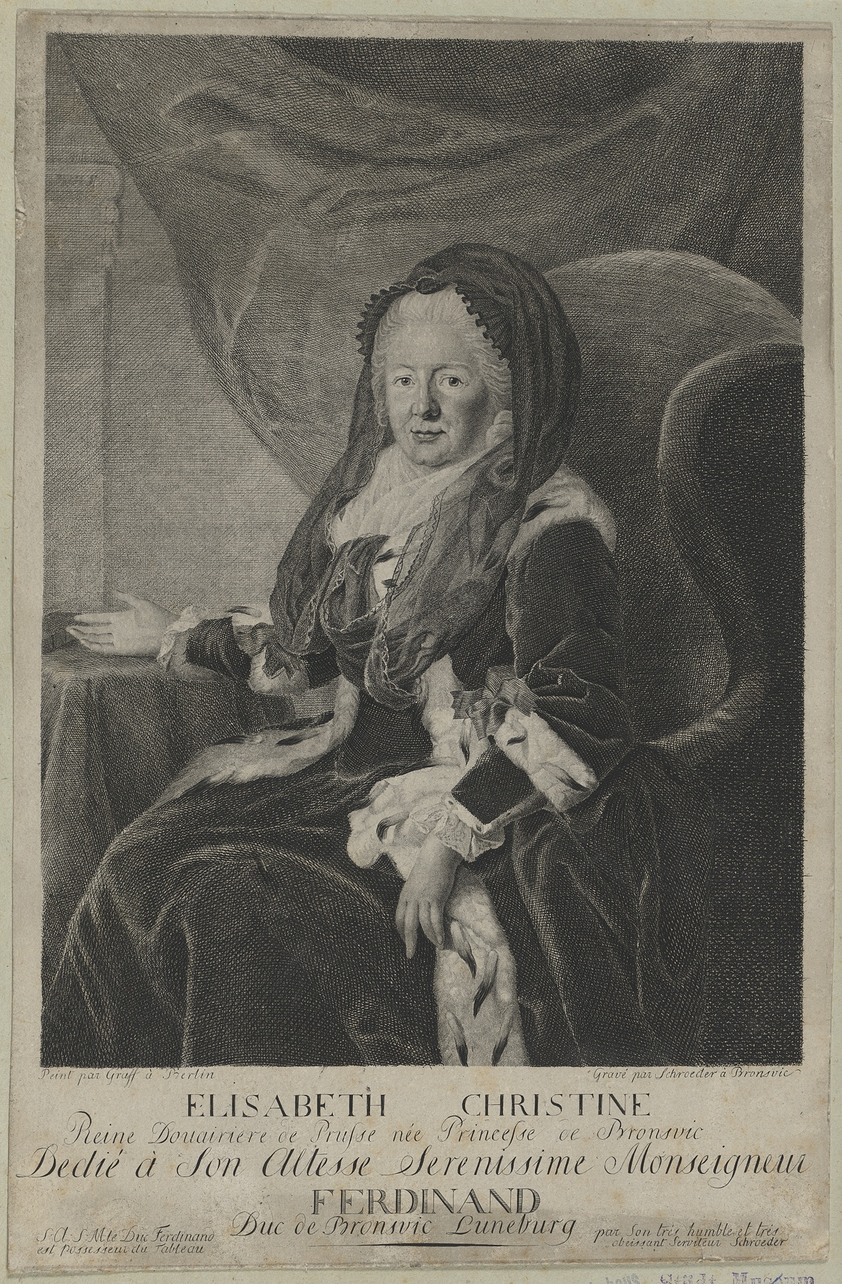 Bildnis der Elisabeth Christine Königin von Brandenburg-Preußen (Gleimhaus Halberstadt CC BY-NC-SA)