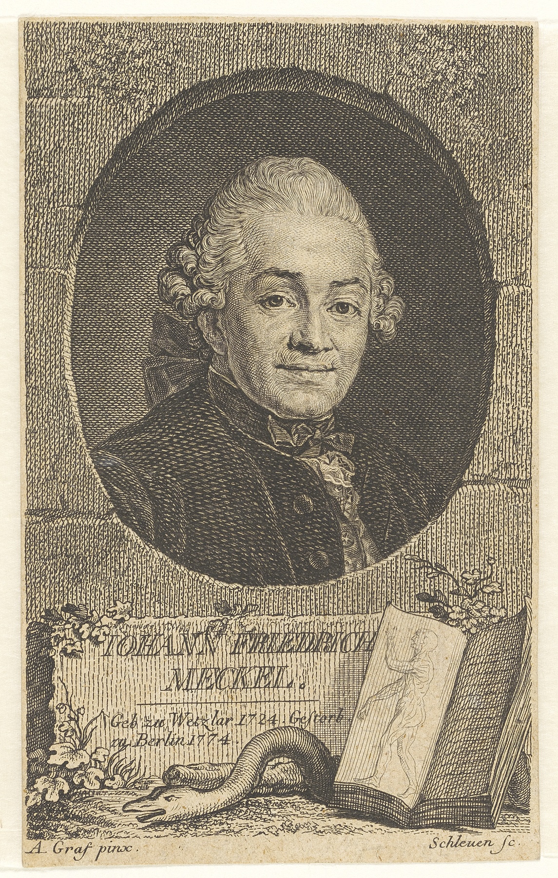 Bildnis des Johann Friedrich Meckel (Gleimhaus Halberstadt CC BY-NC-SA)
