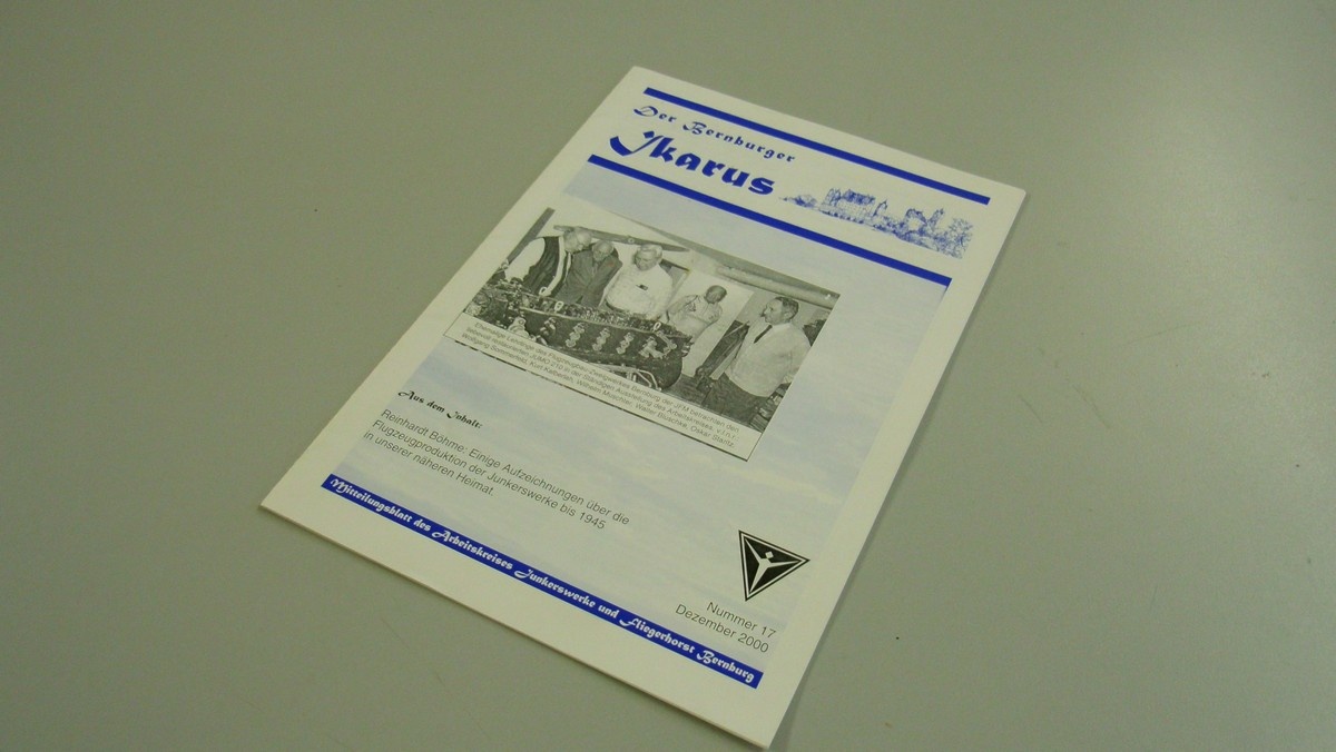 Der Bernburger Ikarus Heft 17 Dezember 2000 (Heimatmuseum Alten CC BY-NC-SA)