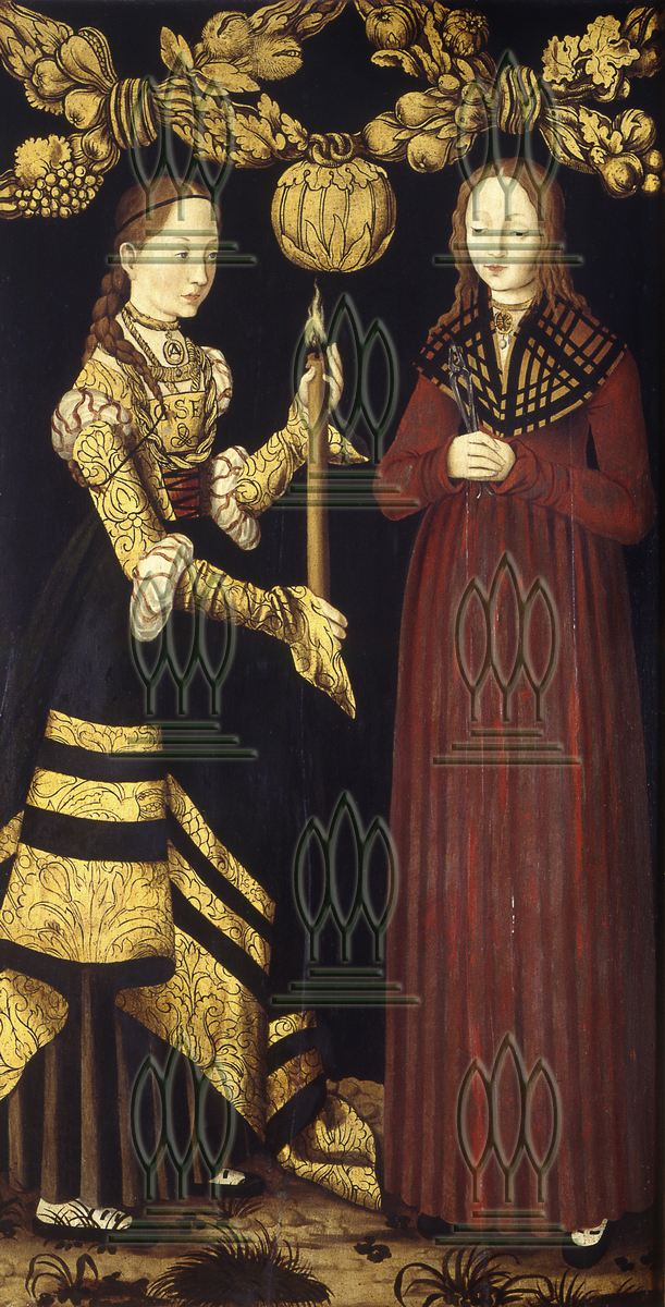 Die Heilige Genoveva und Appolonia (Kulturstiftung Dessau-Wörlitz CC BY-NC-SA)