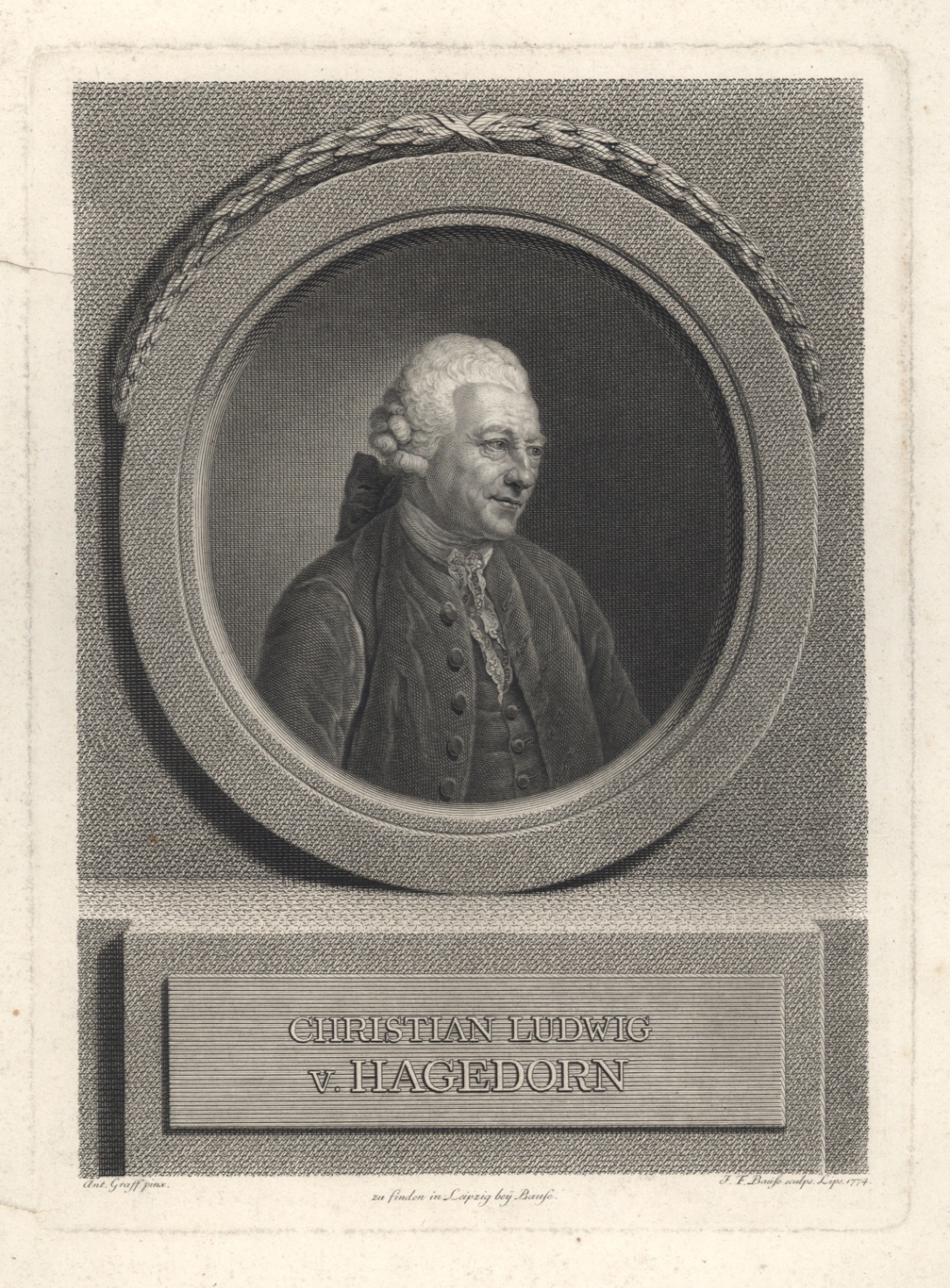 Bildnis des Christian Ludwig von Hagedorn (Gleimhaus Halberstadt CC BY-NC-SA)