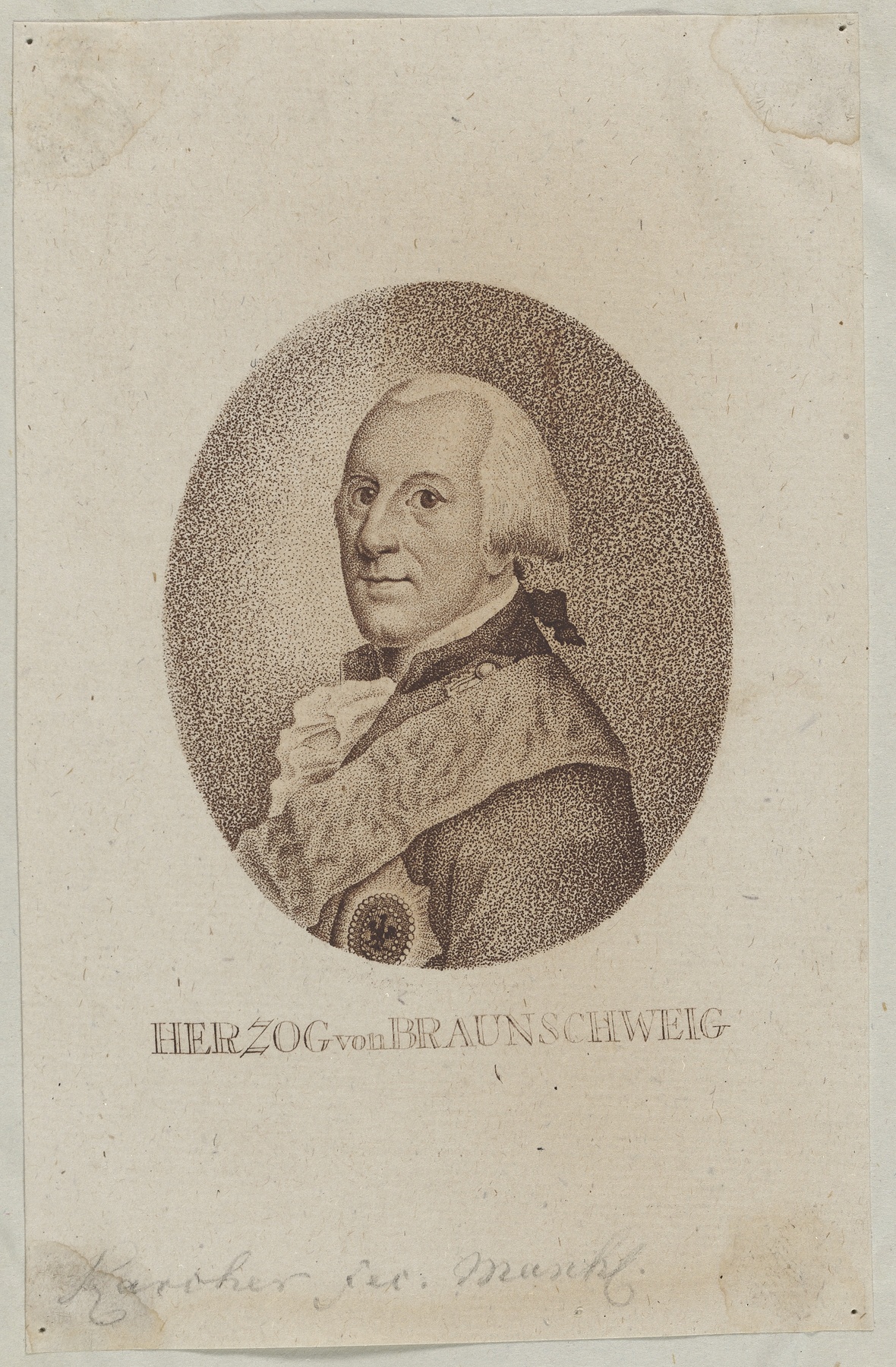 Bildnis des Karl Wilhelm Ferdinand, Herzog von Braunschweig-Lüneburg-Wolfenbüttel (Gleimhaus Halberstadt CC BY-NC-SA)