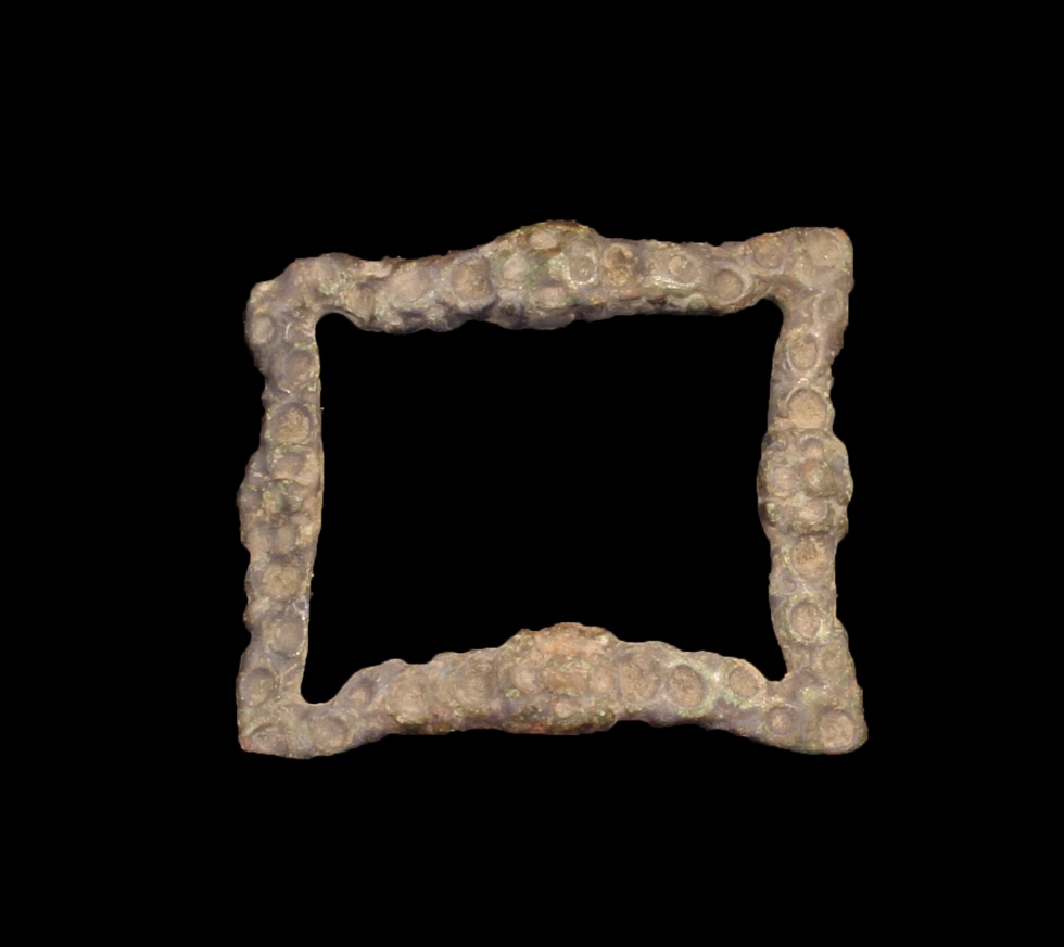 Viereckige Bronzeschnalle (Heimatmuseum Osterwieck CC BY-NC-SA)