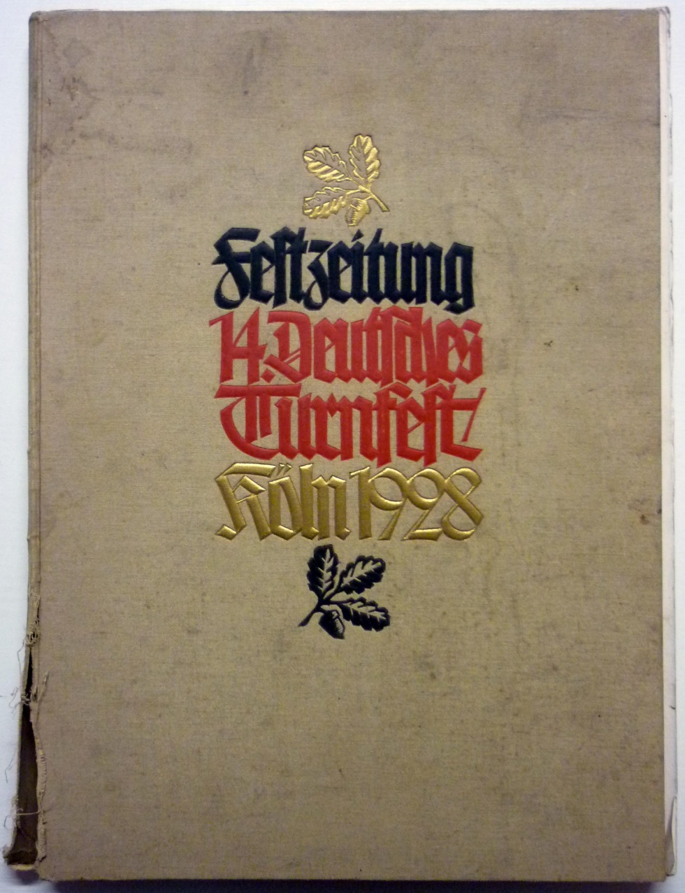 Sammelmappe zur Festzeitung 14. Deutsches Turnfest Köln 1925 (Museum Wolmirstedt RR-F)