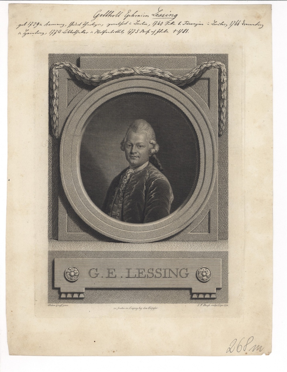 Porträt G. E. Lessing (Kulturhistorisches Museum Magdeburg CC BY-NC-SA)