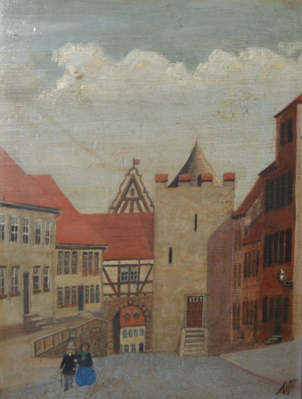 Zeitz, das Wasserthor von der Stadtseite aus. 1866 (Museum Schloss Moritzburg Zeitz CC BY-NC-SA)