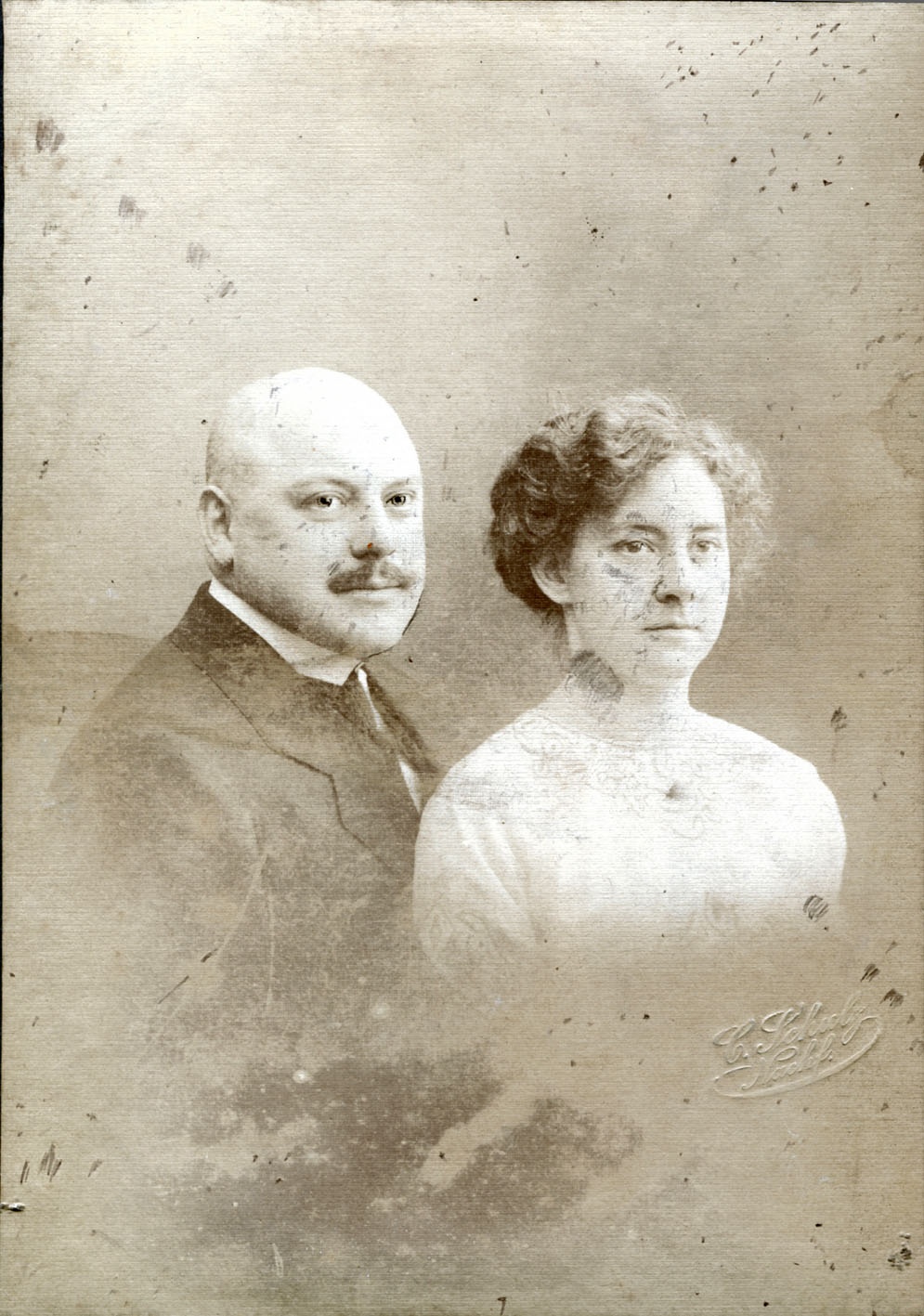 Paarporträt Walther und Elsa Ruhncke, 1913 (Museum Wolmirstedt RR-F)