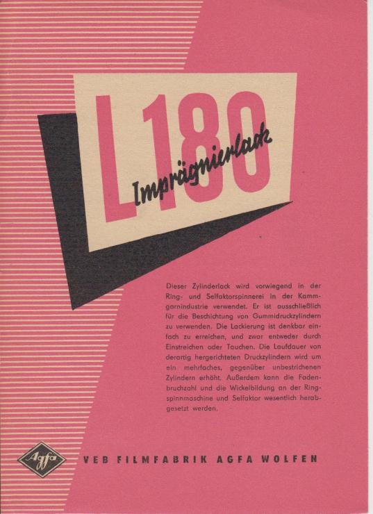 L 180 Imprägnierlack (Industrie- und Filmmuseum Wolfen CC BY-NC-SA)