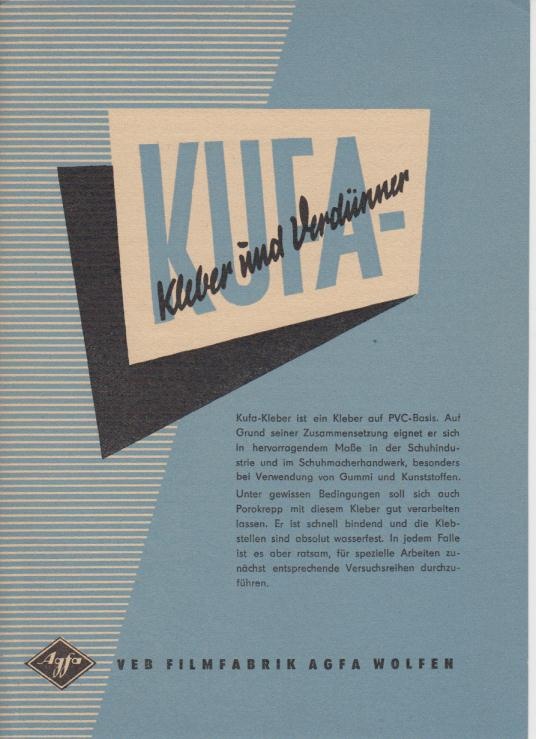 KUFA - Kleber und Verdünner (Industrie- und Filmmuseum Wolfen CC BY-NC-SA)