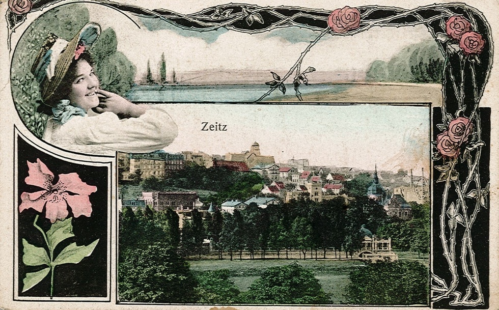 Ansichtskarte von Zeitz (Museum Schloss Moritzburg Zeitz CC BY-NC-SA)