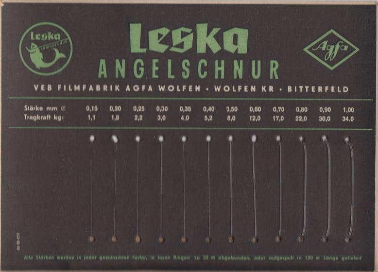 Leska Angelschnur (Industrie- und Filmmuseum Wolfen CC BY-NC-SA)