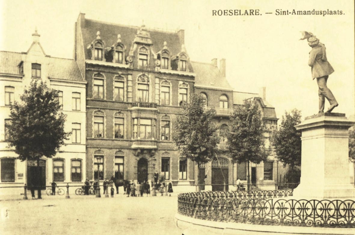 Postkartenbuch Roeselare - Postkarte Sint Amandusplaats (Museum Wolmirstedt RR-F)