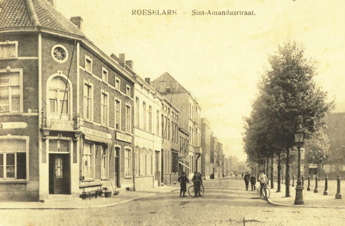 Postkartenbuch Roeselare - Postkarte Sint-Amandusrtraat (Museum Wolmirstedt RR-F)