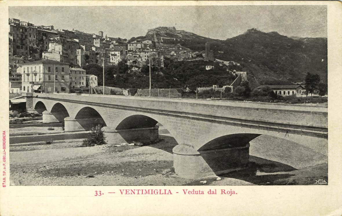 Italien - Ventimiglia - Veduta dal Roja (Museum Wolmirstedt RR-F)