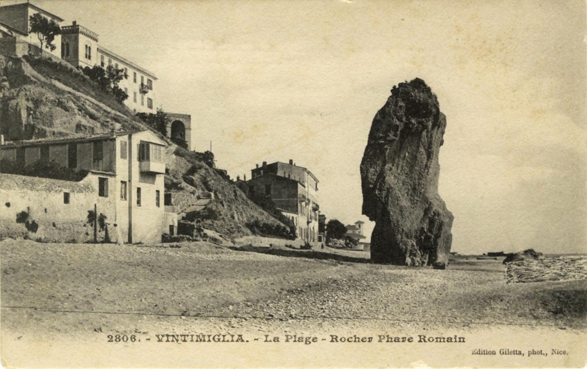 Italien - Vintimiglia - La Plage - Rocher Phare Romain (Museum Wolmirstedt RR-F)