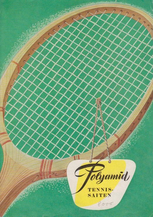 Polyamid Tennis-Saiten (Industrie- und Filmmuseum Wolfen CC BY-NC-SA)