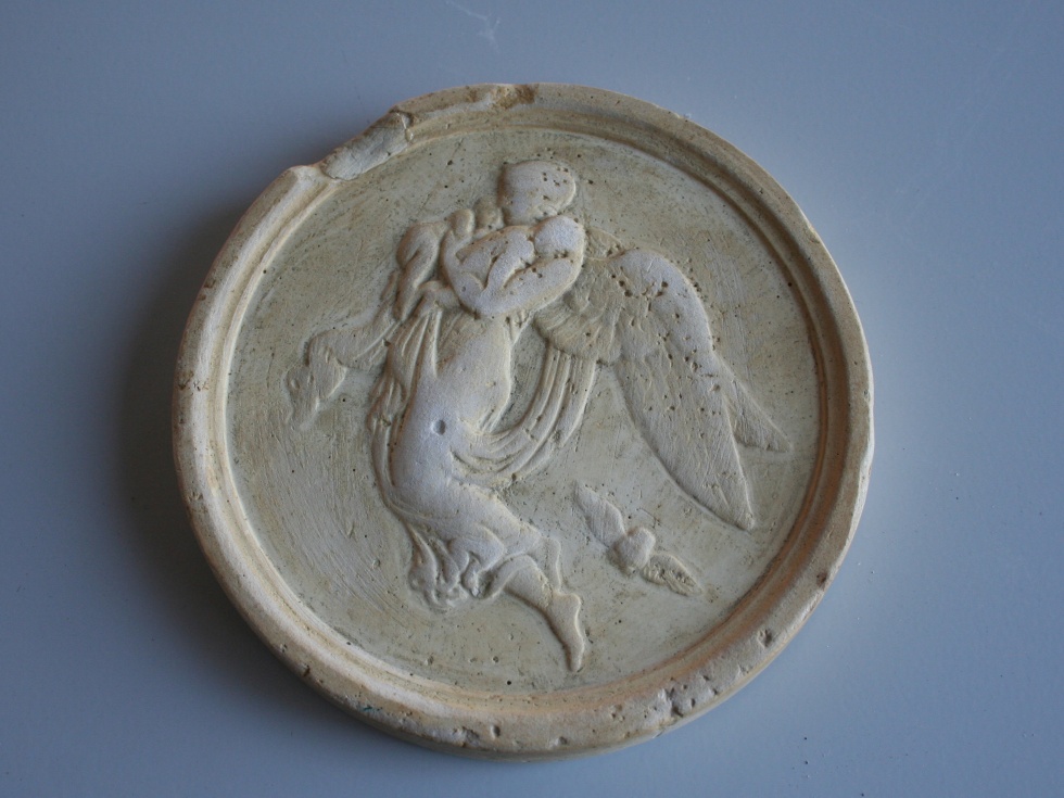 Gipsmodell für ein Medaillon aus Eisenguss (Ortsgeschichtliche Sammlung Walkenried CC BY-SA)