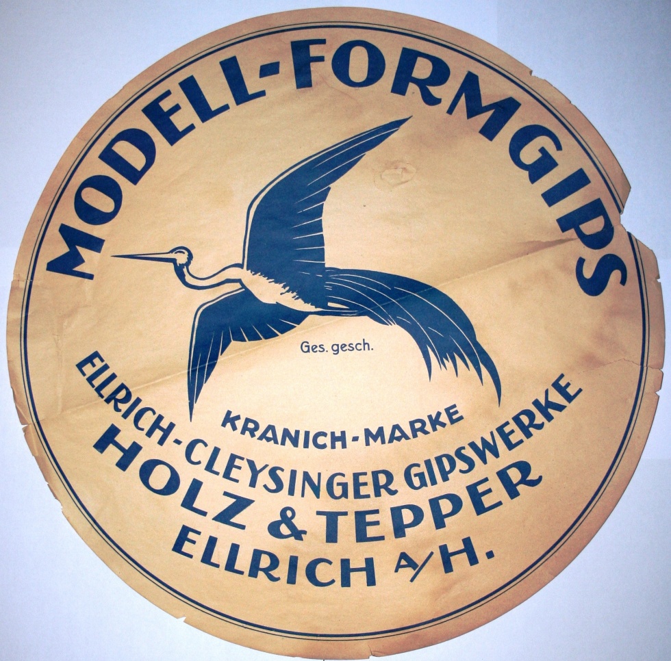 Logo der Ellrich-Cleysinger Gipsfabrik (Ortsgeschichtliche Sammlung Walkenried CC BY-SA)