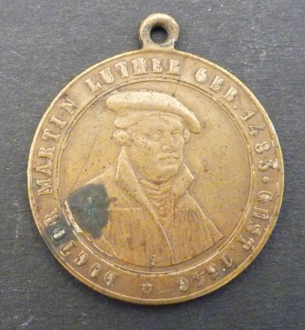 Luthermedaille 1883 (Kreismuseum Bitterfeld CC BY-NC-SA)