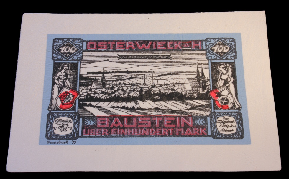Nachdruck Einhundert Mark (Heimatmuseum Osterwieck CC BY-NC-SA)