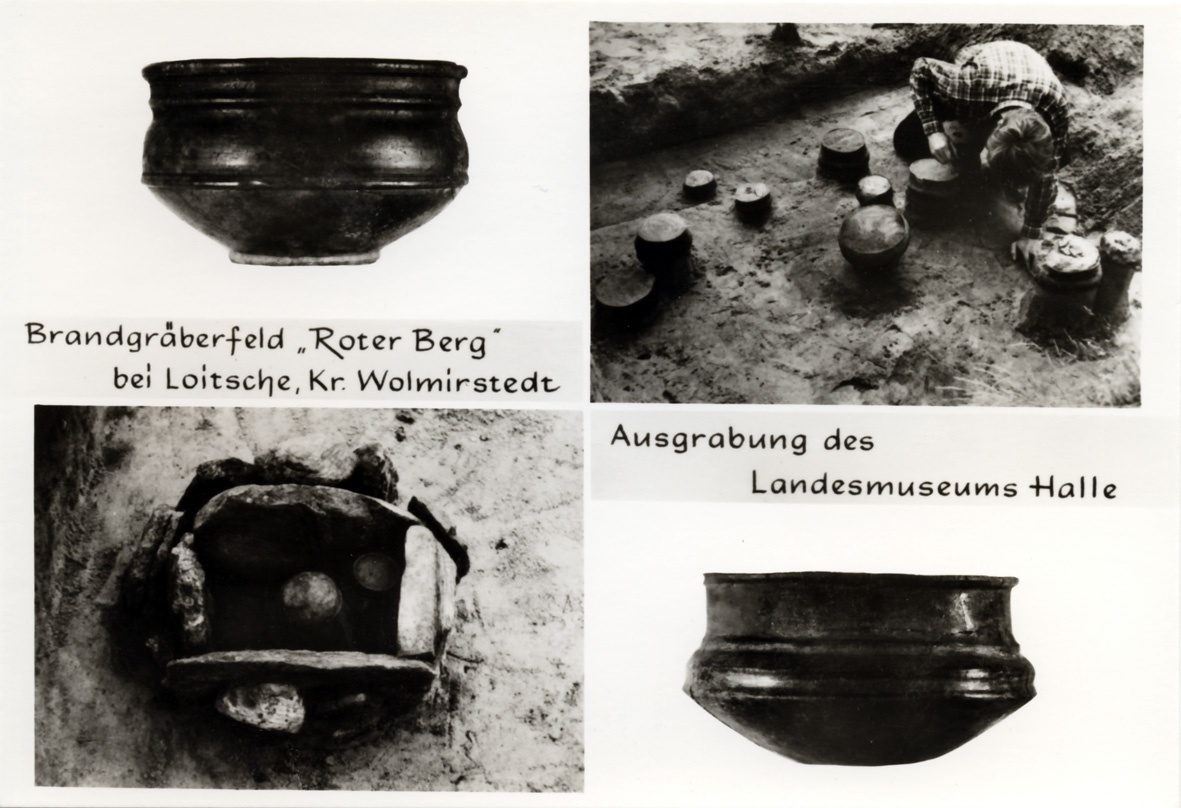 Vorderseite Archäologische Ausgrabungen am Roten Berg, Loitsche (Museum Wolmirstedt RR-F)