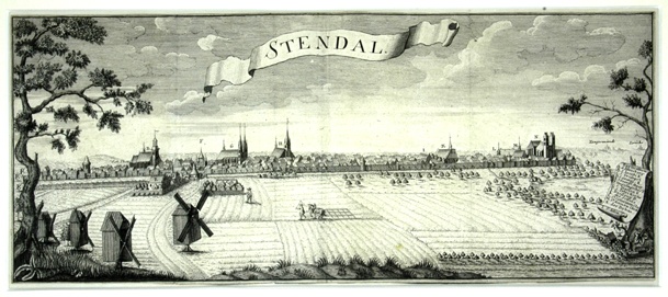 Stendal, Stadtansicht (Winckelmann-Museum Stendal CC BY-NC-SA)