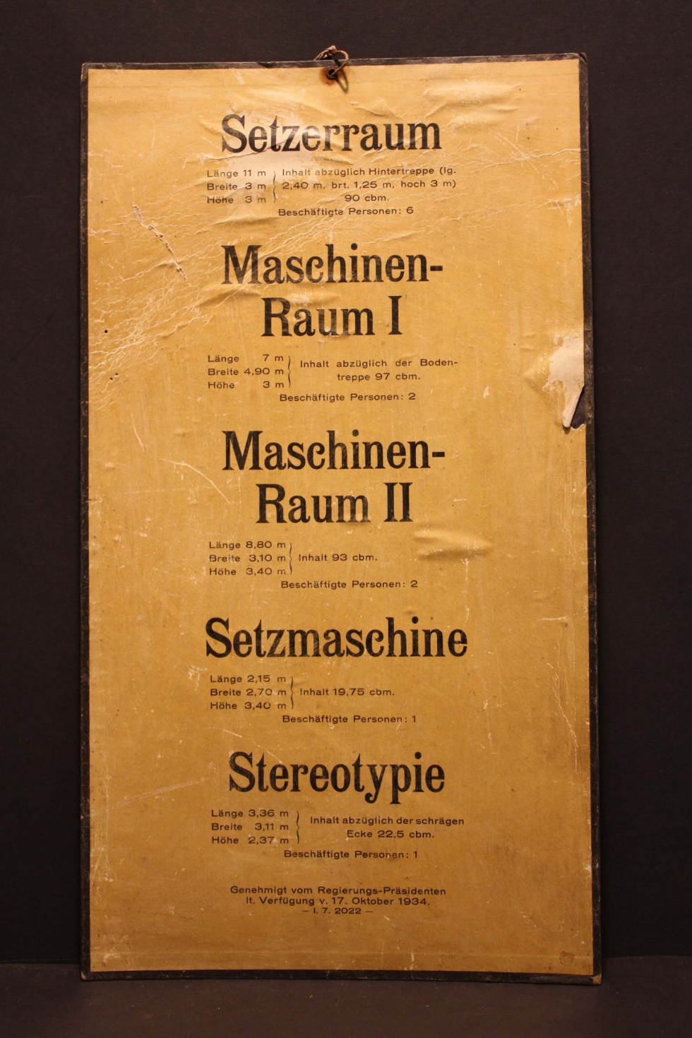 Betriebsordnung Firma Grenzau (Museum Wolmirstedt RR-F)