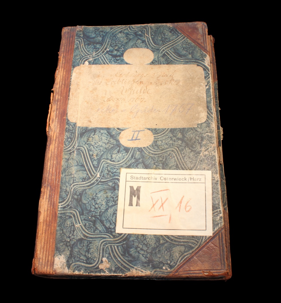 Rechnungsbuch der Bäckergilde (Heimatmuseum Osterwieck CC BY-NC-SA)