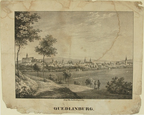 Quedlinburg, Stadtansicht (Winckelmann-Museum Stendal CC BY-NC-SA)