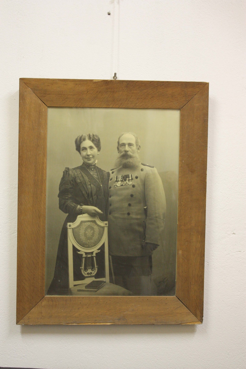 Fotografie, gerahmt, Hegemeister Pechstein und Frau (Museum Wolmirstedt RR-F)