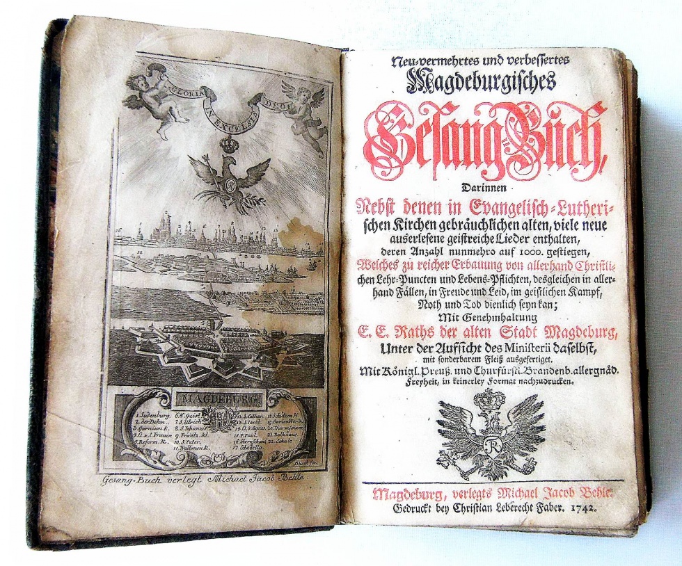 Magdeburgisches Gesangbuch, Faber 1742 (Börde-Museum Burg Ummendorf RR-F)