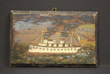 Bild, Schiff mit zwei Schornsteinen (Museum Wolmirstedt RR-F)