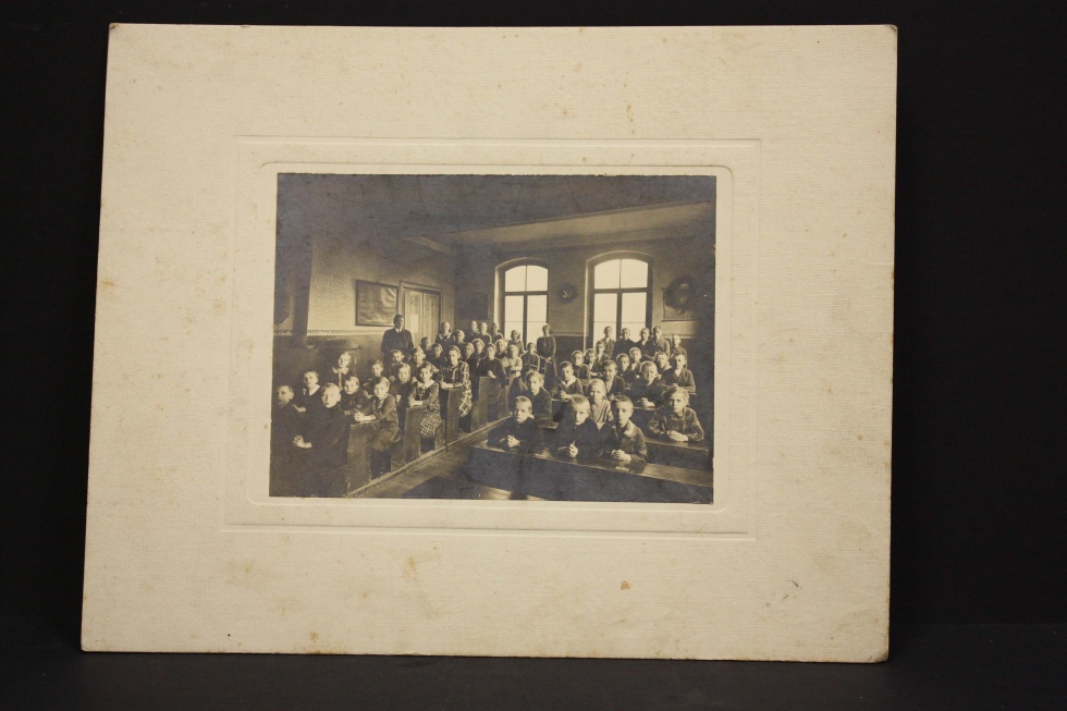 Fotografie, Schulklasse im Unterrichtsraum (Museum Wolmirstedt RR-F)