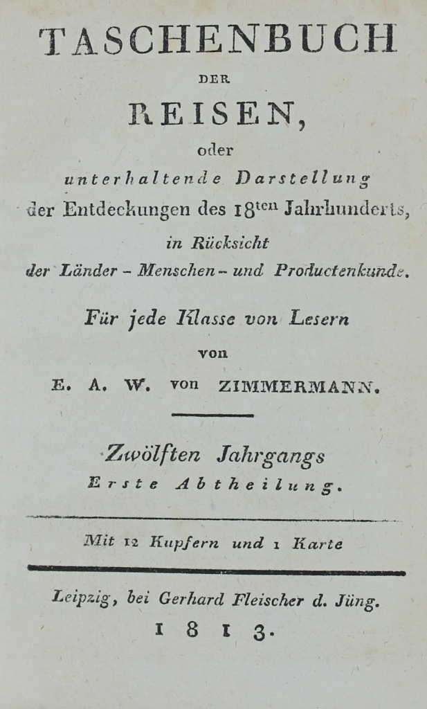 Taschenbuch der Reisen (Museum im Schloss Lützen CC BY-NC-SA)