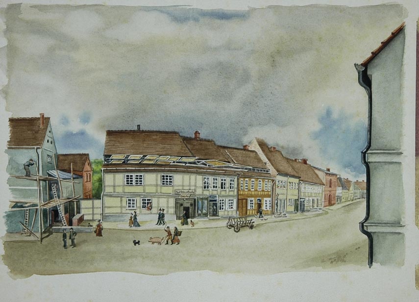 Stendal, Blick in die Breite Straße (Winckelmann-Museum Stendal CC BY-NC-SA)