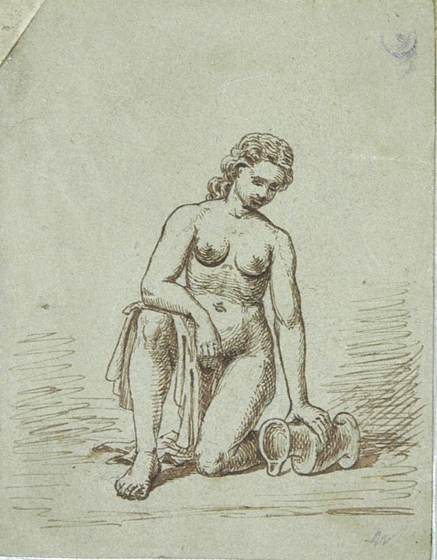 Halbkniender weiblicher Akt (Winckelmann-Museum Stendal CC BY-NC-SA)