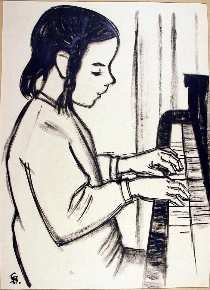 Mädchen am Klavier (Winckelmann-Museum Stendal CC BY-NC-SA)