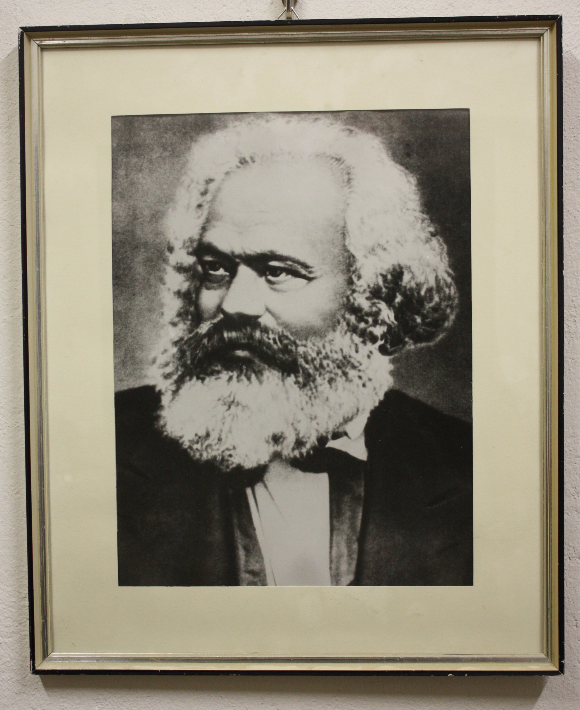 Druck, gerahmt, Karl Marx (Museum Wolmirstedt RR-F)