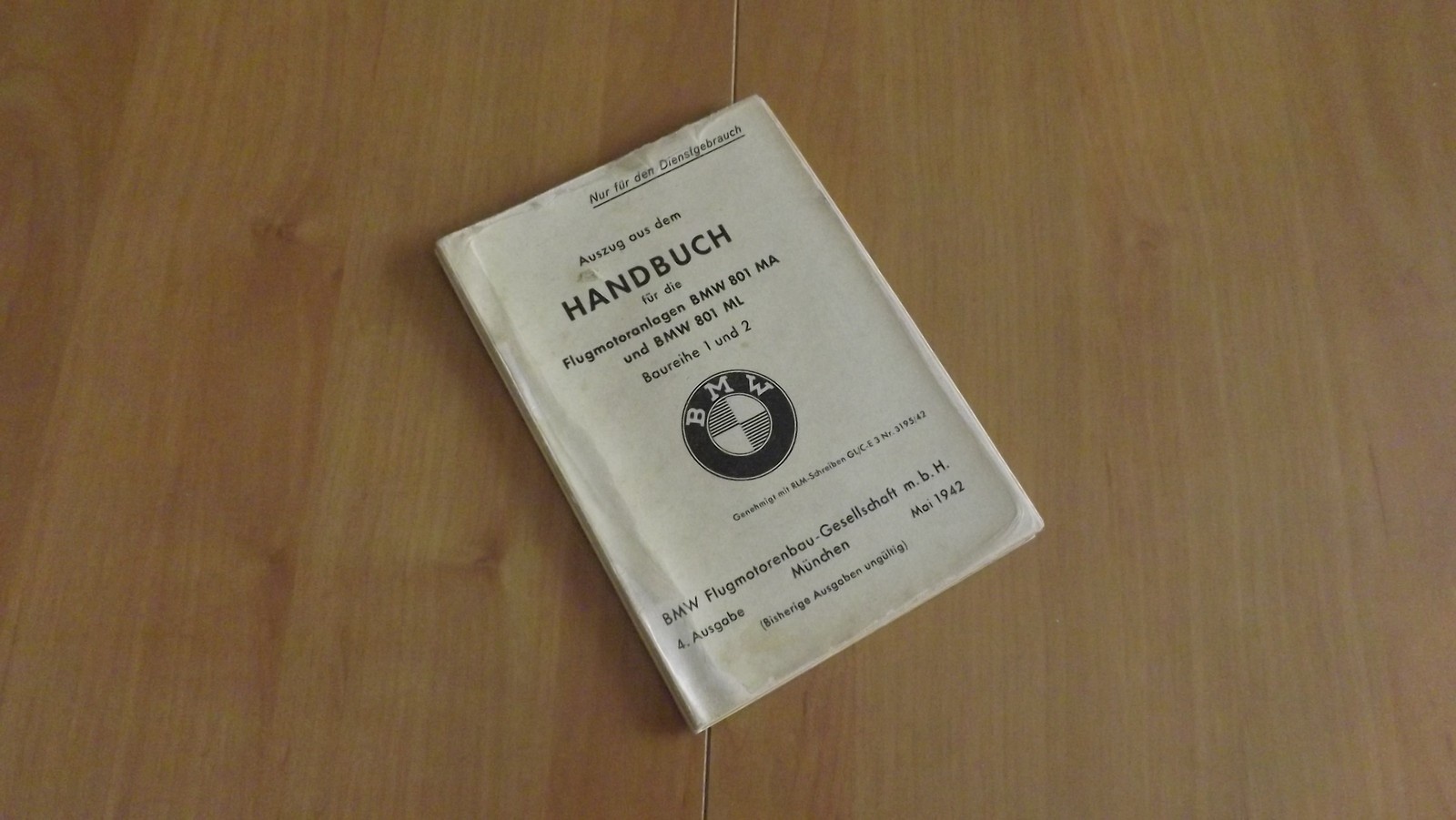Handbuch für die Flugmotorenanlagen BMW 801 MA und BMW 801 ML (Heimatmuseum Alten CC BY-NC-SA)