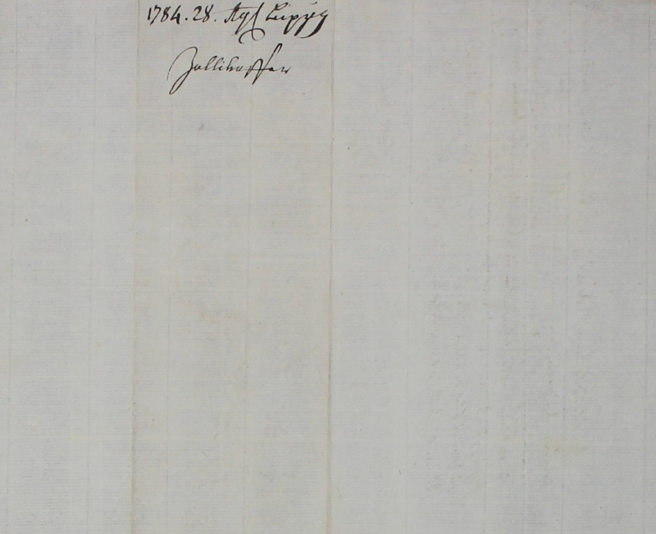 Brief von Zollikofer von 1784 (Museum im Schloss Lützen CC BY-NC-SA)