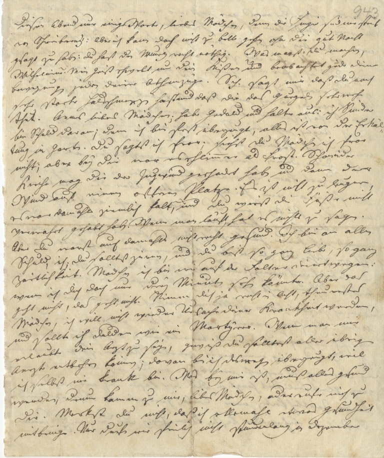 Brief von Seume an Röder vom Dezember 1795 (Museum im Schloss Lützen CC BY-NC-SA)