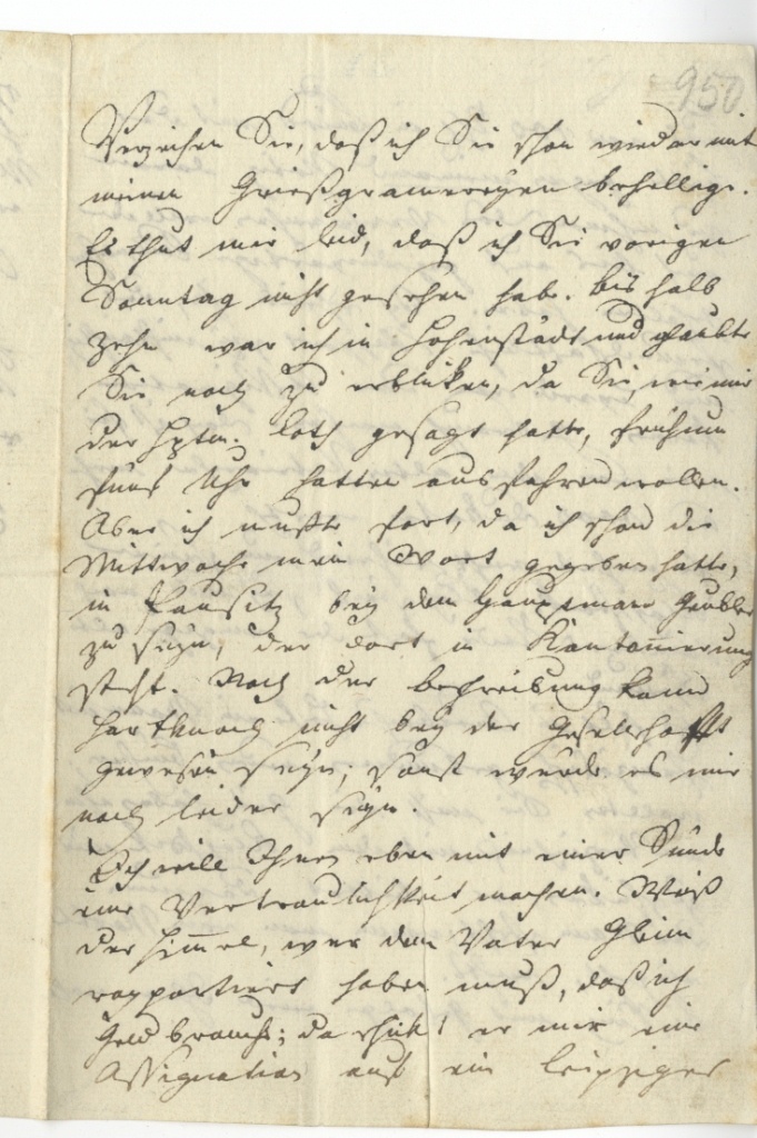 Brief von Seume an Göschen vom 3.5.1798 (Museum im Schloss Lützen CC BY-NC-SA)