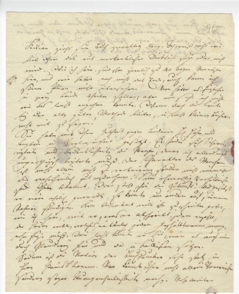 Brief von Seume an Göschen vom 21.10.1799 (Museum im Schloss Lützen CC BY-NC-SA)