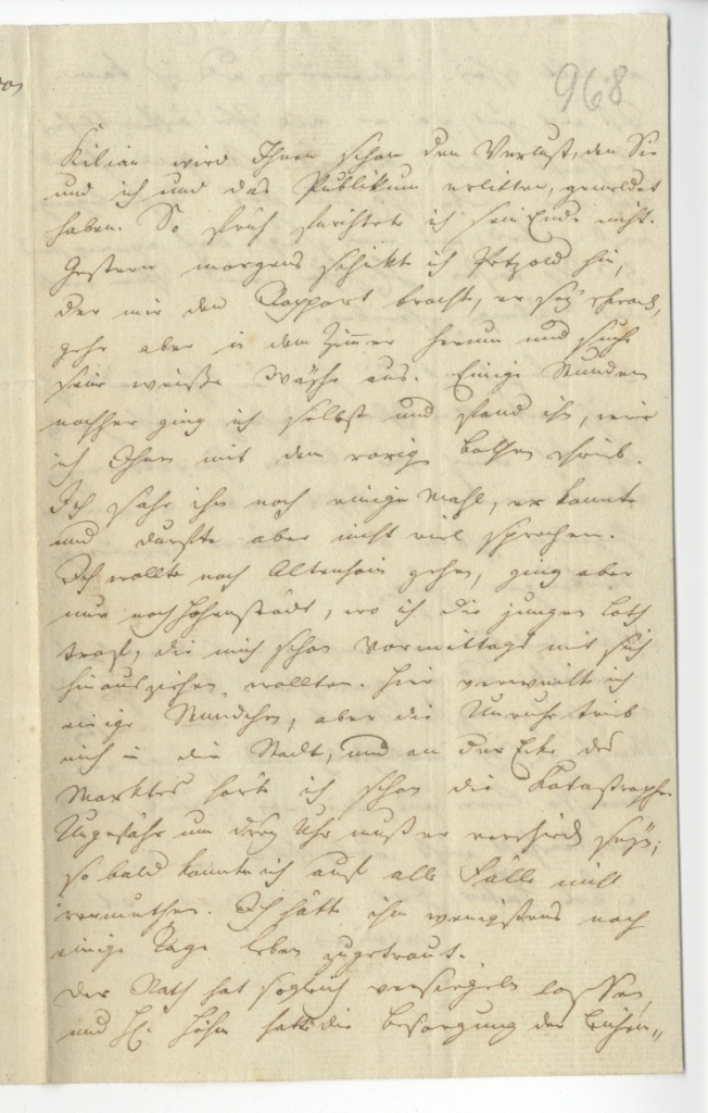 Brief von Seume an Göschen vom 28.5.1800 (Museum im Schloss Lützen CC BY-NC-SA)