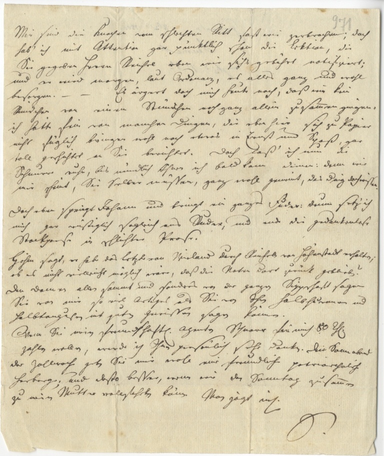 Brief von Seume an Göschen vom 6.10.1800 (Museum im Schloss Lützen CC BY-NC-SA)