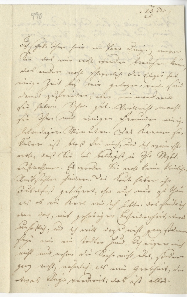 Brief von Seume an Cotta vom 4.12.1809 (Museum im Schloss Lützen CC BY-NC-SA)