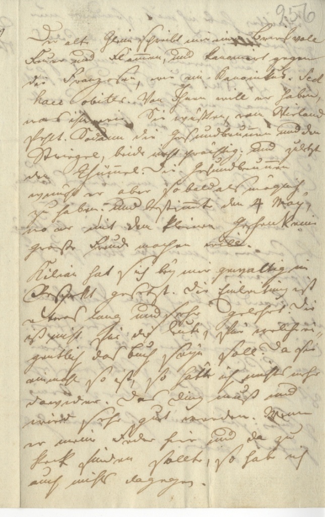 Brief von Seume an Göschen vom 27.4.1799 (Museum im Schloss Lützen CC BY-NC-SA)