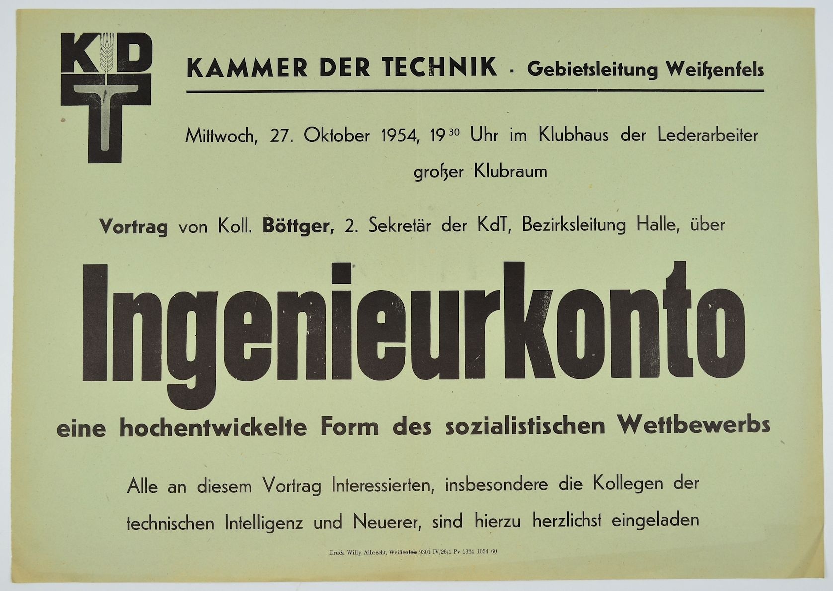 Vortrag zum Thema Ingenieurkonto (Museum Weißenfels - Schloss Neu-Augustusburg CC BY-NC-SA)
